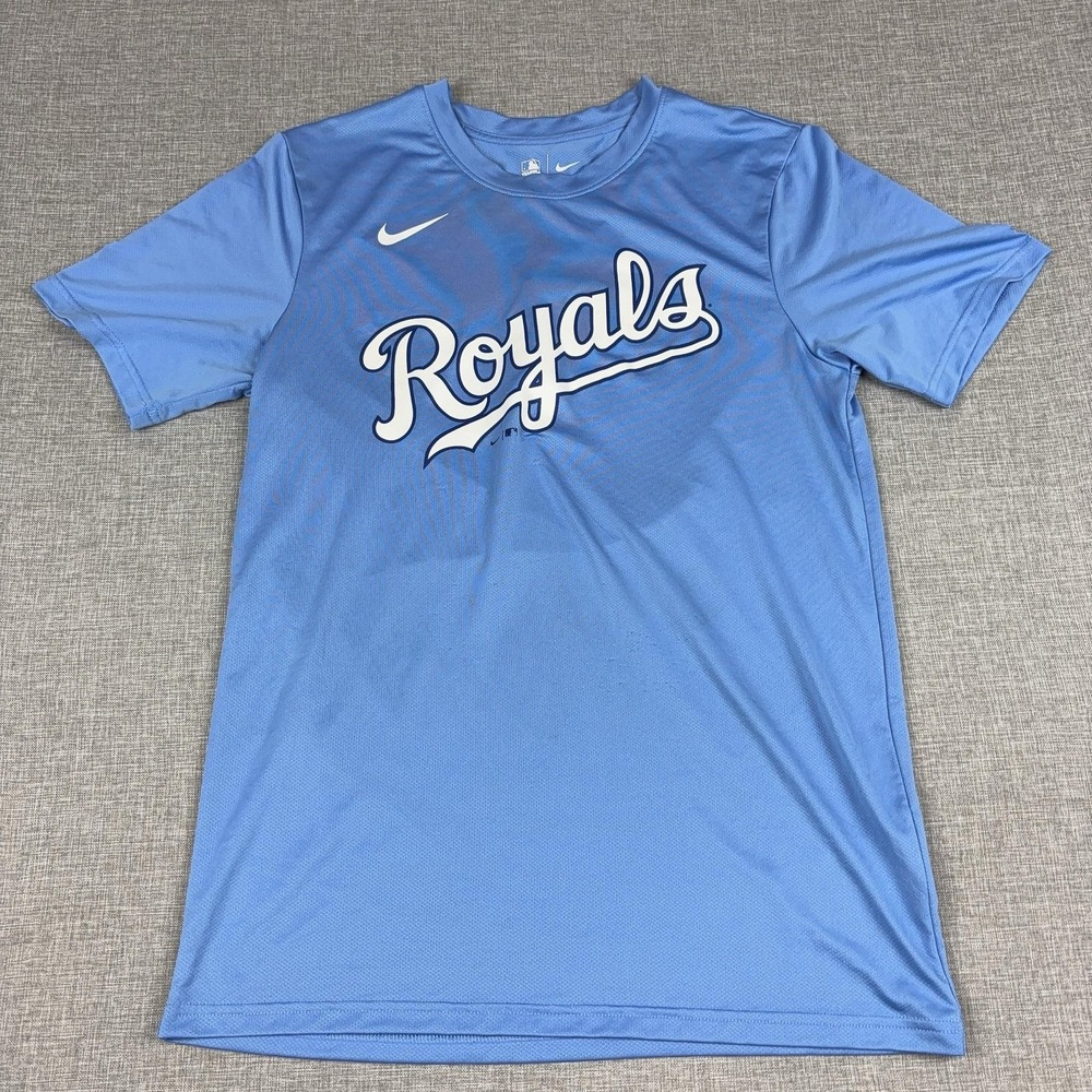 Kansas City Royals Shirt Mens Medium Blue MLB Baseball Nike 9 Graphic Tee Top